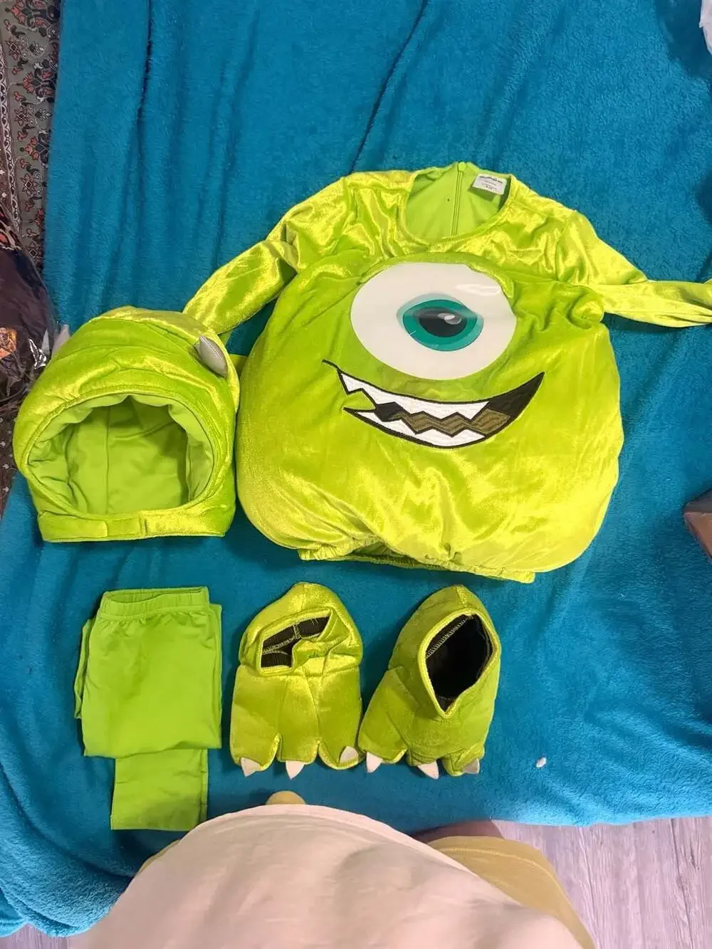 Disney Pixar Monsters Inc. Mike Wazowski Costume Kids 3-4T Plush Stuffed *read*